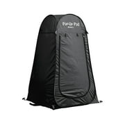 GigaTent 1-Person Pop Up Privacy Tent for Camping Changing Room, Portable Shower Station (Black)