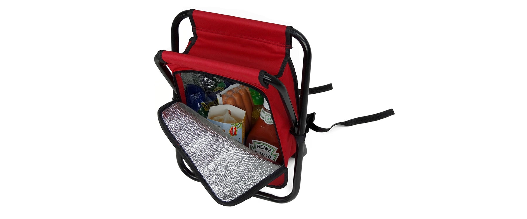 natal design × ride bag FOLDING BOX HIGH GigaTent Folding Cooler and Stool Backpack - Multifunction