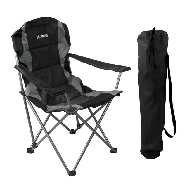 GigaTent Outdoor Camping Chair - Lightweight, Portable Design (Black)