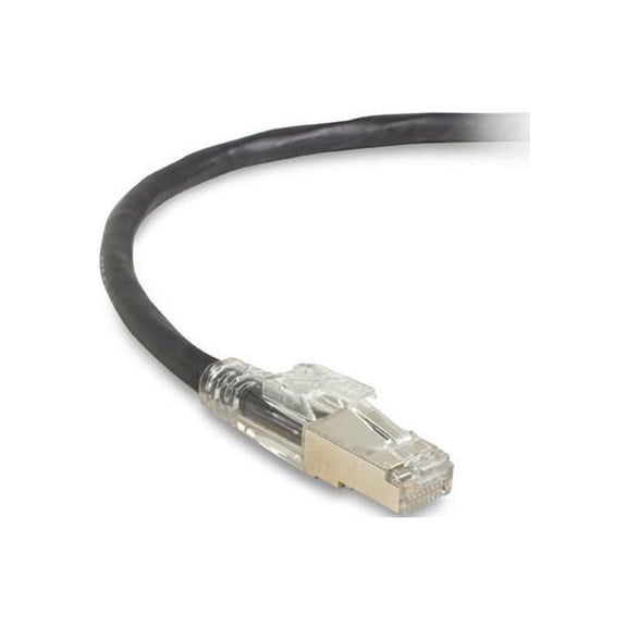 GigaTrue® 3 CAT6 250-MHz Lockable, Shielded, Stranded, Backbone PVC Cable (Sc/FTP), 6-ft. (1.8-m), Black