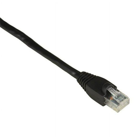 GigaTrue CAT6 Channel 550-MHz Patch Cable, Snagless Boots - Black, 5 ft.