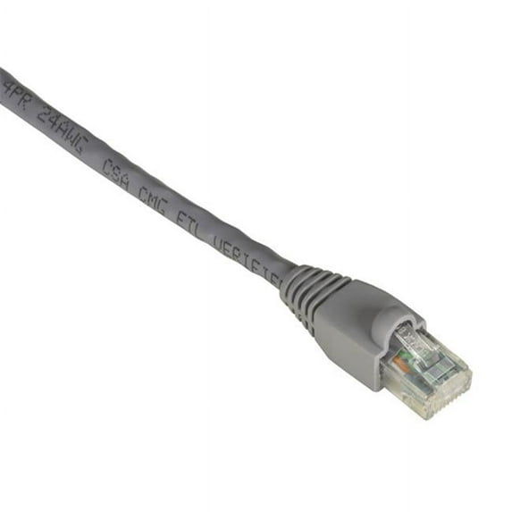 GigaTrue CAT6 Channel 550-MHz Patch Cable, Snagless Boots - Gray, 6 ft.