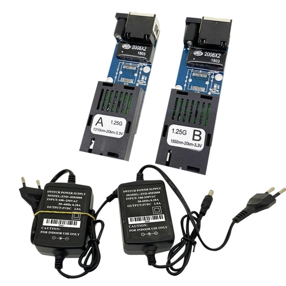 Gigabit 10/100/1000M Single Fiber Ethernet Fiber Optics Switches Media Converters Optical Fiber Transceiver