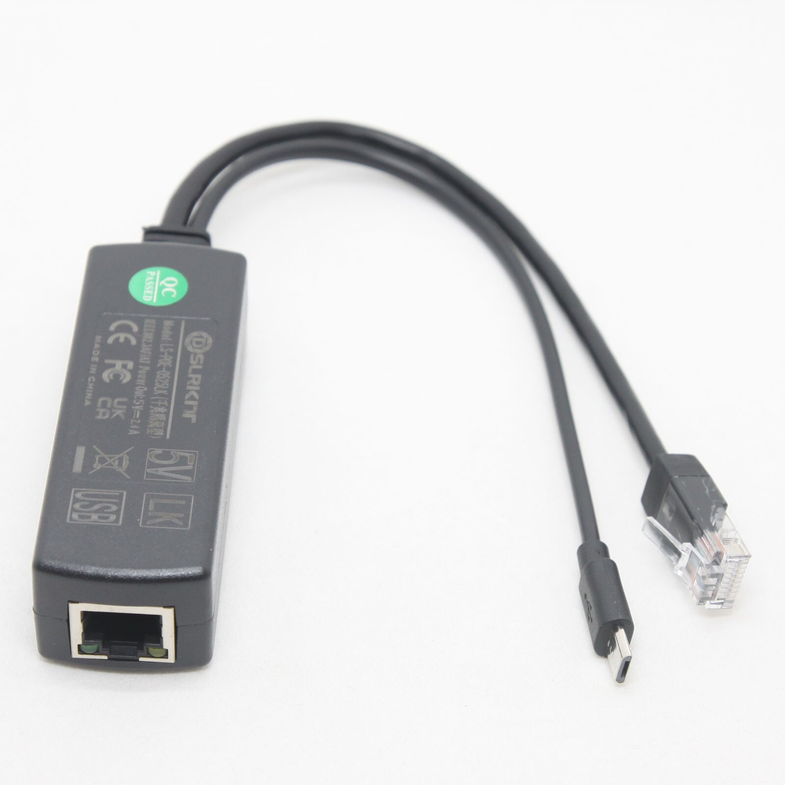 External Poe Splitter Raspberry Pi Gigabit Active PoE Splitter 5V Micro USB Jetson Nano Raspberry Pi 3B ...