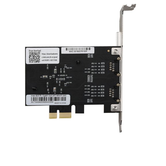 Gigabit Ethernet Card PCIE Desktop 82575 82576 Chip Networking Card 10/100/1000Mbps Gigabit Ethernet for Computer
