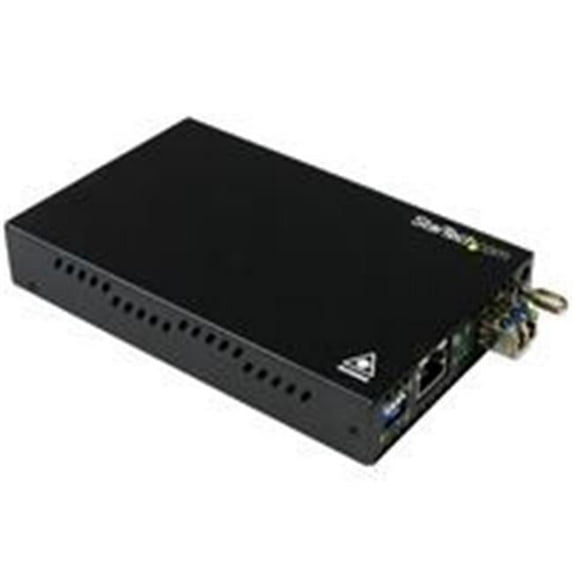 Gigabit Ethernet Copper-to-Fiber Media Converter SM LC