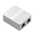 thumbnail image 1 of Gigabit Ethernet Splitter 1 to 2 networking Ethernet Splitter with Power Cable RJ45 Splitter 100/1000Mbps, 1 of 8