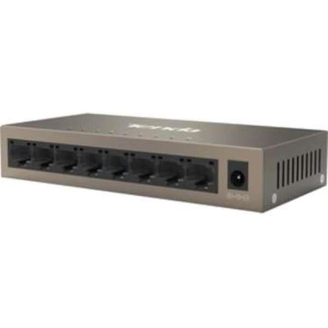 Gigabit Ethernet Switch - Black - 8 Ports - Compact Design