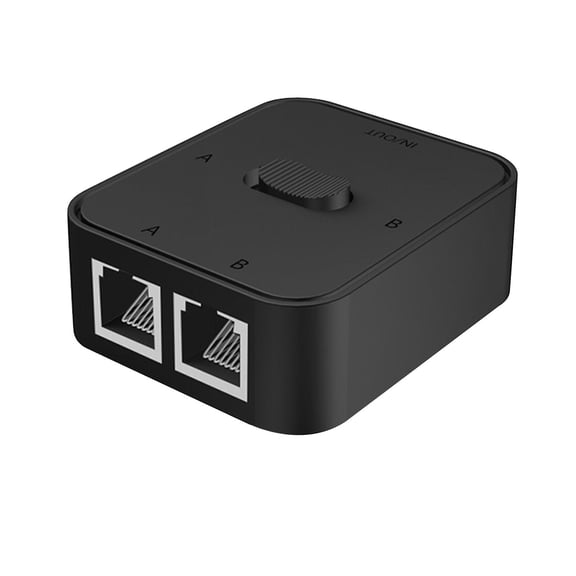 Gigabit Network Switch 2 Hub Splitter No Electrical Interference