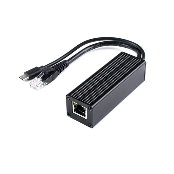 Gigabit PoE Ethernet Splitter, 5V 5A Output Power Adapter, IEEE802.3af Compliant For Networking