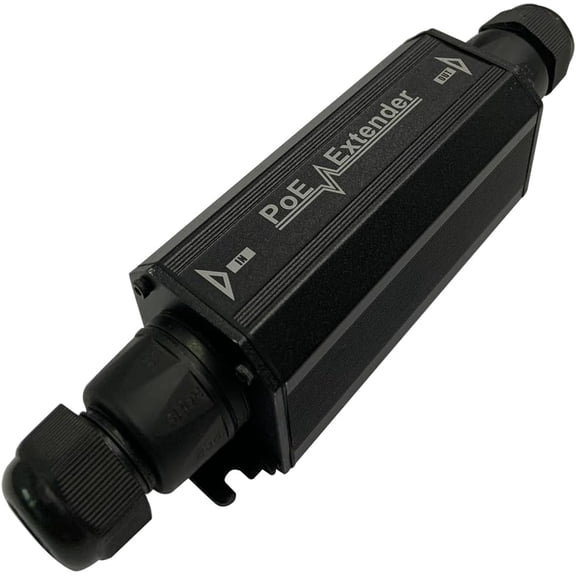 Gigabit PoE+ Extender Outdoor IP67 Waterproof, 10/100/1000Mbps, 1 Channel PoE Repeater, Wall-Mount, Comply with IEEE 802.3at/af, PoE Amplifier/Booster for IP Cameras, VoIP Phone, Not Support 24V POE