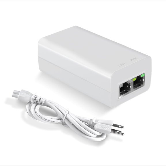 Gigabit PoE Injector 48V 15W, Single Port PoE Power Injector for IP Camera, Wireless Access Point, IP Phones, EN15GF