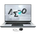 thumbnail image 1 of Gigabyte AERO 16 Gaming/Entertainment Laptop (Intel i7-12700H 14-Core, 16.0in 60Hz 4K (3840x2400), NVIDIA GeForce RTX 3070 Ti, 64GB RAM, Win 11 Pro) with G2 Universal Dock, 1 of 7
