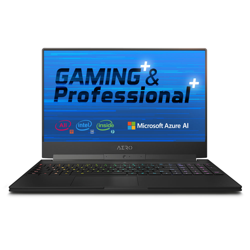 Gigabyte AERO Gaming Laptop 15.6" Intel Core i7-8750H, NVIDIA GeForce RTX 2070, 32GB RAM, 1TB Storage, Windows 10s, 15-X9-RT4K5MP - image 1 of 46