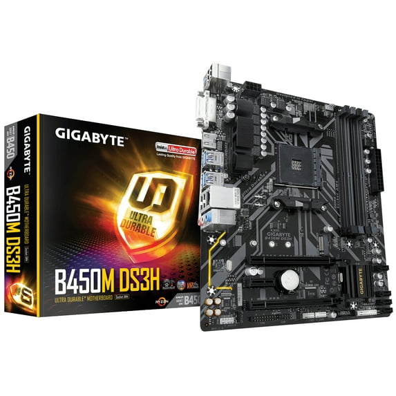 Gigabyte AMD B450M AM4 Micro ATX DDR4-SDRAM Motherboard