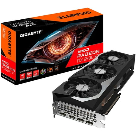 GIGABYTE - AMD Radeon RX 6900 XT 16G GAMING OC GDDR6 PCI Express 4.0 Graphics Card - Black