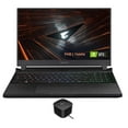 thumbnail image 1 of Gigabyte AORUS 5 Gaming/Entertainment Laptop (Intel i7-12700H 14-Core, 15.6in 144Hz Full HD (1920x1080), NVIDIA GeForce RTX 3070, 16GB RAM, Win 11 Home) with 120W G4 Dock, 1 of 7