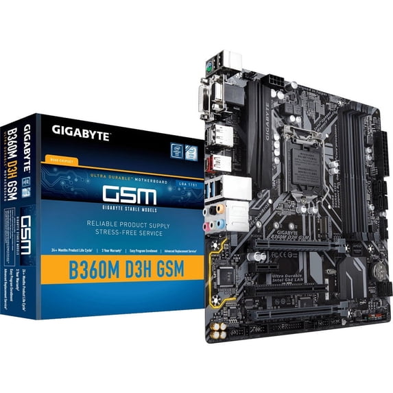 Gigabyte B360M-D3H-GSM Desktop Motherboard