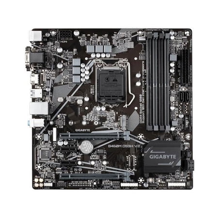 Gigabyte Technology 253744 Gibabyte Mb B460m Ds3h V2 S1200 H470 Ddr4 128gb Hdmi Dvid D-sub Matx Retail