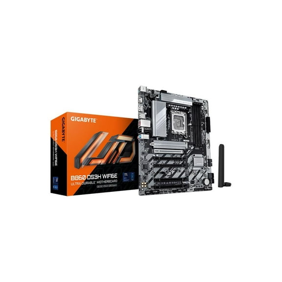 Gigabyte Ultra Durable B860 DS3H WIFI6E Gaming Desktop Motherboard - Intel B860 Chipset - Socket LGA-1851 - ATX (b860ds3hwifi6e)