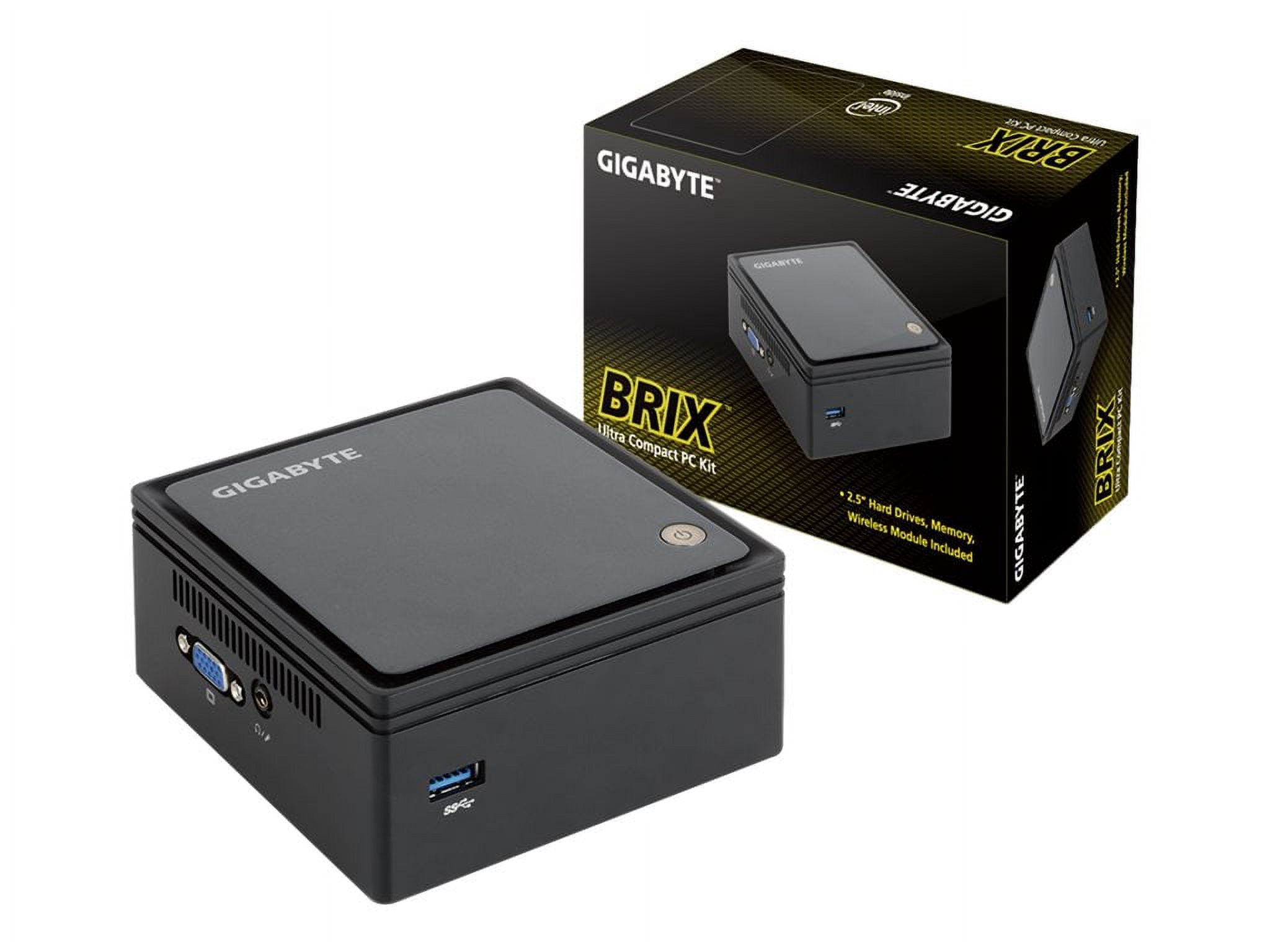 Gigabyte BRIX GB-BXBT-2807 Desktop Computer, Intel Celeron N2807
