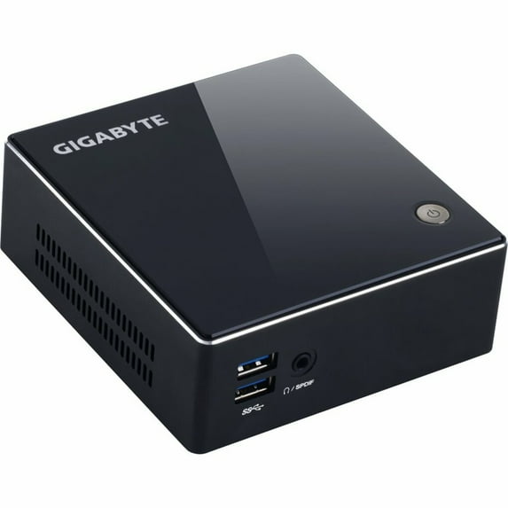 Gigabyte BRIX GB-BXI3H-4010 Desktop Computer, Intel Core i3 i3-4010U Dual-core (2 Core) 1.70 GHz, 0 Byte RAM DDR3L SDRAM, 0 Byte HDD, Mini PC