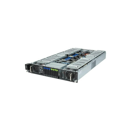 Gigabyte G293-S42 Rev. AAP1 2U Rack Server - 5th/4th Gen Intel Xeon Scalable, Dual CPU, 4+4 2.5 Gen5 NVME/SATA/SAS Slots, 8x PCIe Gen5 GPUs