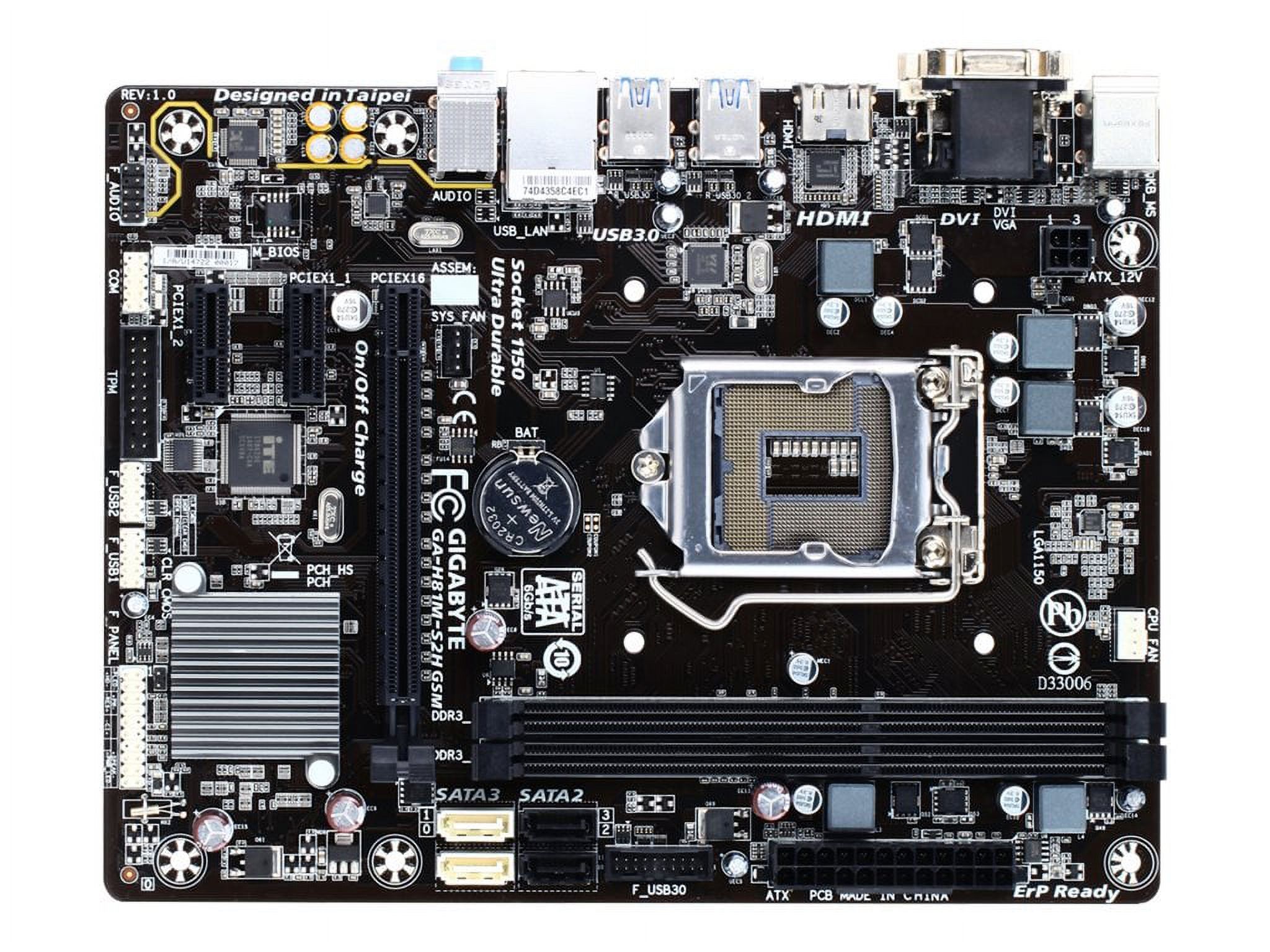 Gigabyte GAH81MS2H GSM 1.0 motherboard micro ATX LGA1150