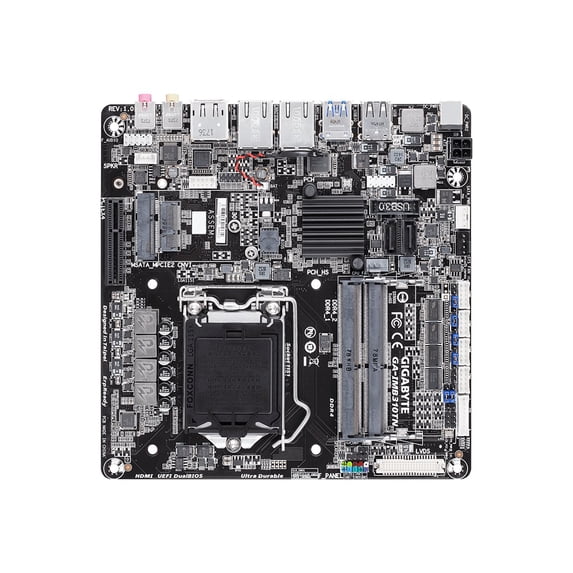 Gigabyte GA-IMB310TN - 1.0 - motherboard - Thin mini ITX - LGA1151 Socket - H310 Chipset - USB 3.0 - 2 x Gigabit LAN - onboard graphics (CPU required) - HD Audio (8-channel)