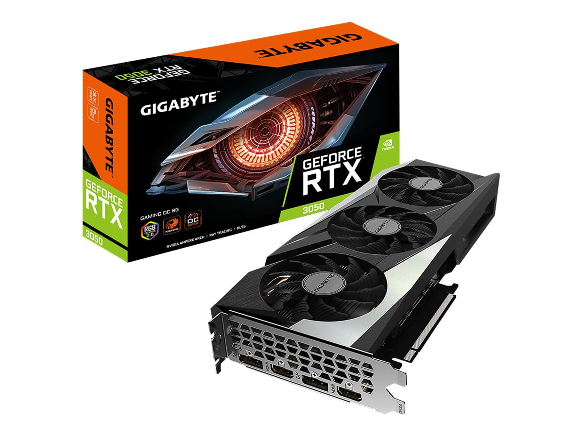 Gigabyte GeForce RTX 3050 GAMING OC 8G - Graphics card - GF Gigabyte GeForce RTX 3050 GAMING OC 8G - Graphics card - GF