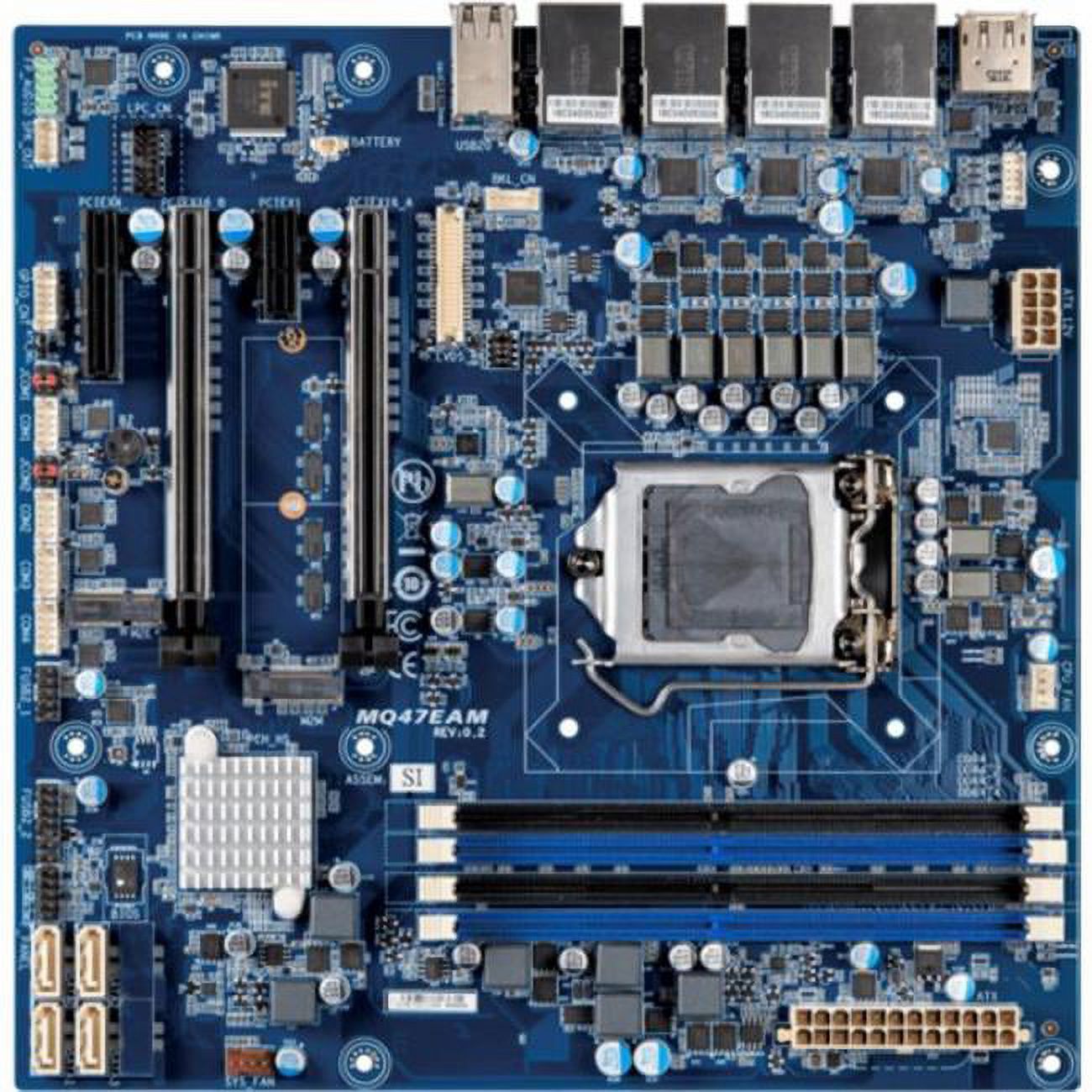 Gigabyte  128 GB Micro-ATX Support 11th & 10th Generation Intel Core Processors Motherboard with Dual Channel DDR4 memory, PCIe, 4 x COM - 16 x USB & 4 x SATA 6Gbs