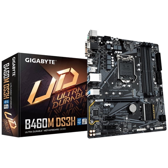 Gigabyte Ultra Durable B460M DS3H Desktop Motherboard - Intel B460 Chipset - Socket LGA-1200