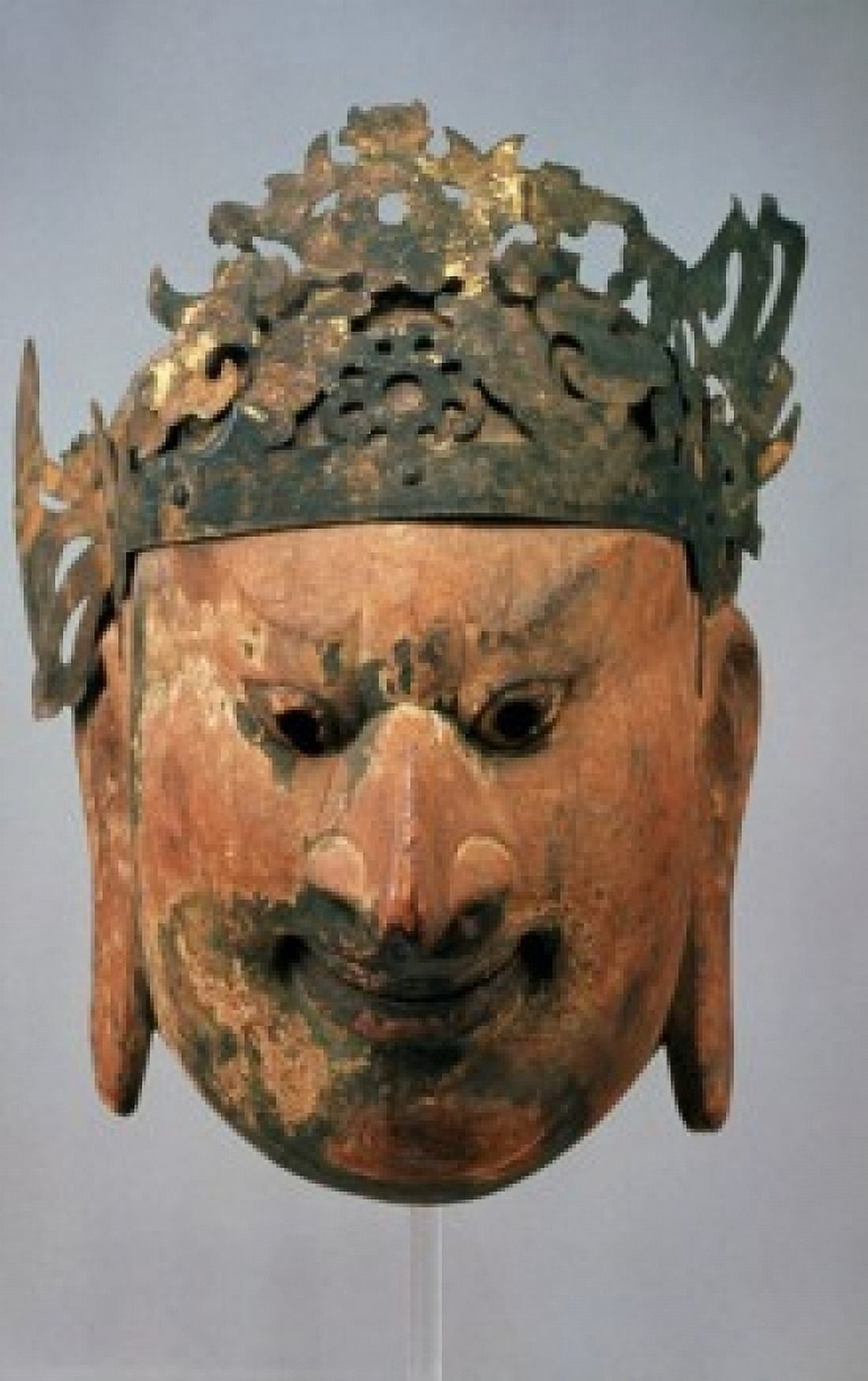 Gigaku Mask circa 7th Century Japan Tokyo National Museum Canvas Art - (24 x 36)