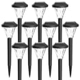thumbnail image 1 of Gigalumi Solar Landscape Lights Contemporary Waterproof Cold White 10-Pack, 1 of 7
