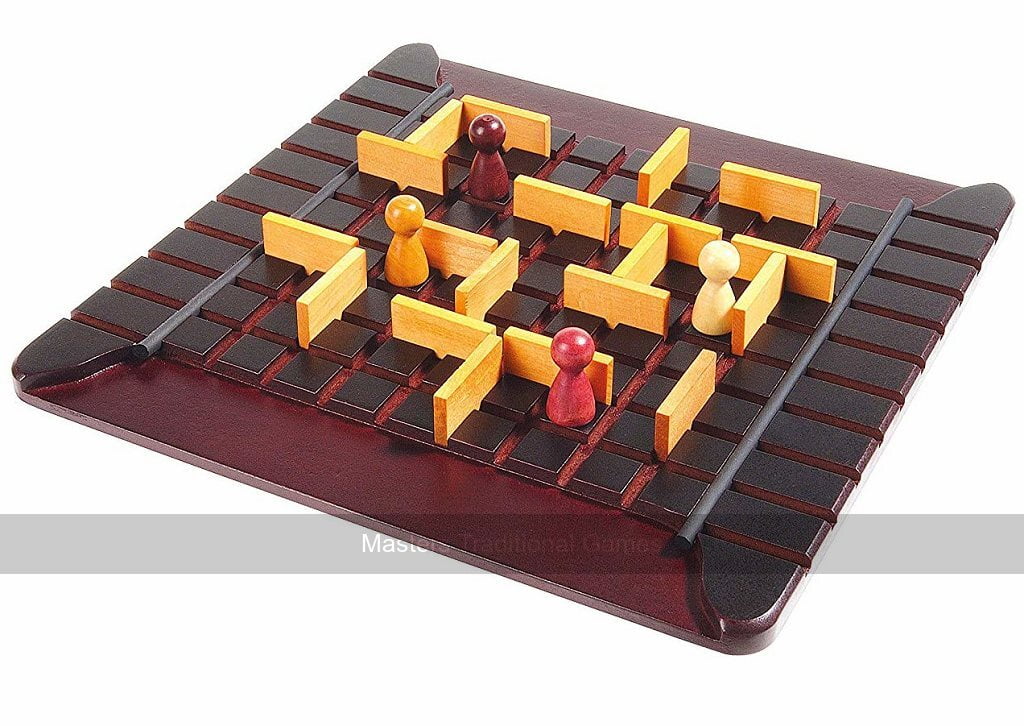 Gigamic Quoridor Classic Board Game, 2-4 Players, Wooden Design, Strategy Game