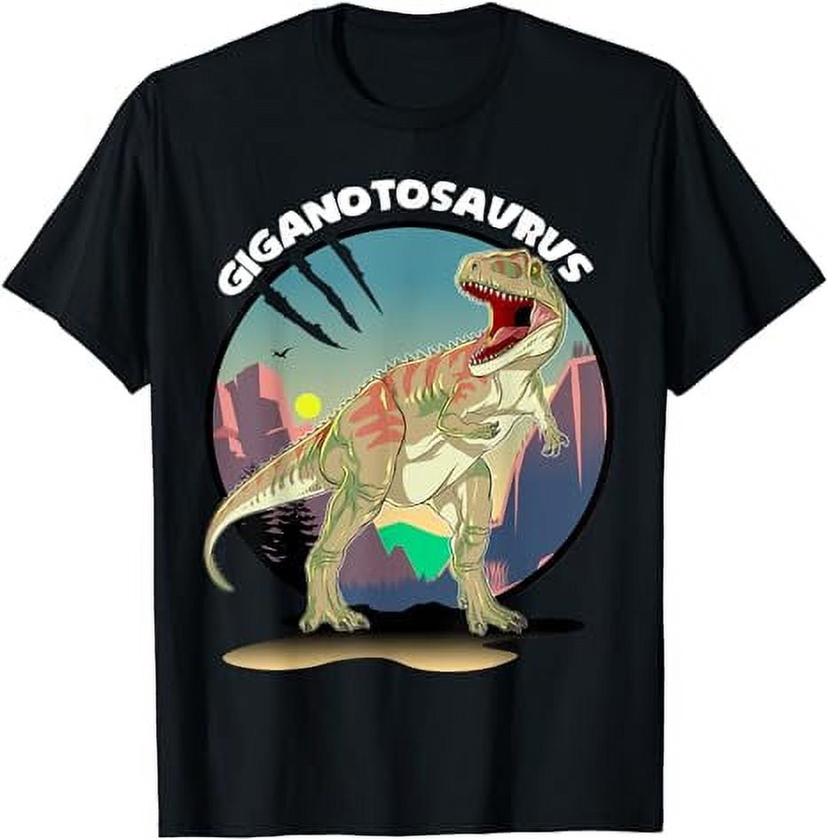 Giganotosaurus Dinosaur Design With Background T-Shirt - Walmart.com