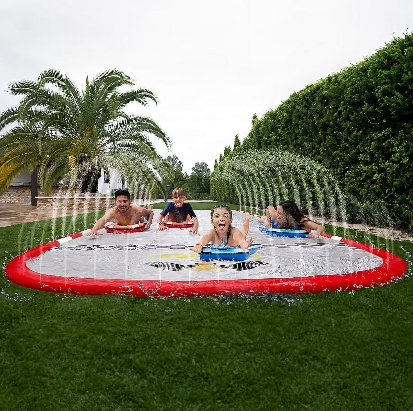 Gigantic Racetrack 4-Person Water Slide - 25 x 9' - Walmart.com