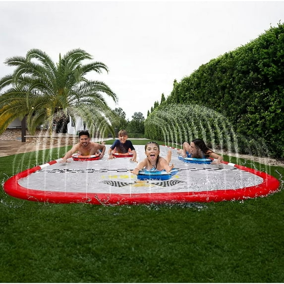 Gigantic Racetrack 4-Person Water Slide - 25 x 9'