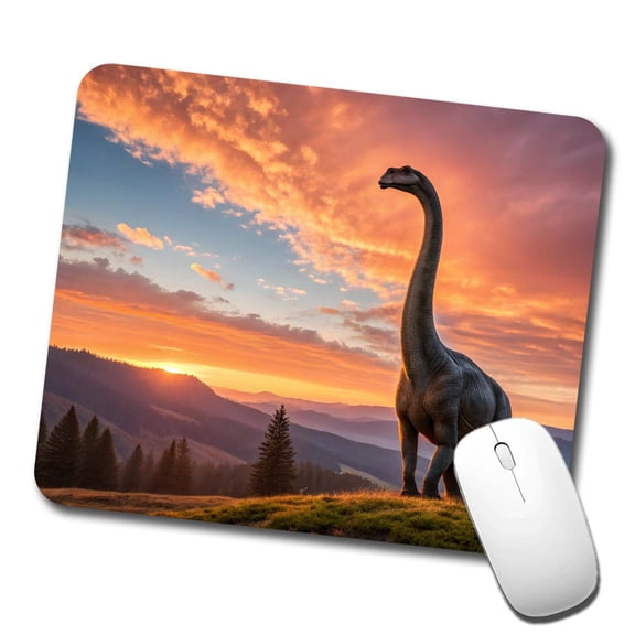 Gigantosaurus Sunset Dinosaur Sauropod Mouse Pad Low Profile Gaming Mat