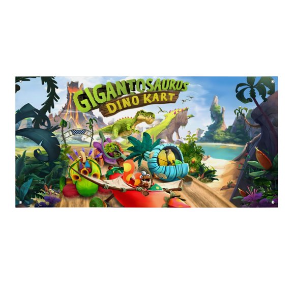 Gigantosaurus-Theme Backdrops Banner Birthday Party Decor Supplies Personalized Party Backdrop Decoration,5x3ft150x90cm