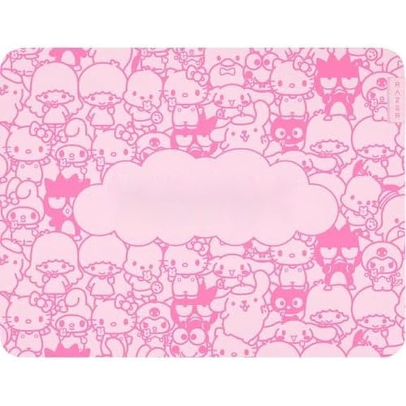 Gigantus V2 Cloth Gaming Mouse Pad (Medium): Textured MicroWeave Cloth Surface - Thick, High-Density Rubber Foam - Non Slip Base - Hello Kitty & Friends Edition