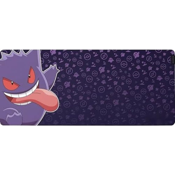 Gigantus V2 XXL Gaming Mouse Pad: Textured Micro-Weave Cloth Surface - Thick, High-Density Rubber Foam - Anti-Slip Base - Pokemon Gengar Edition