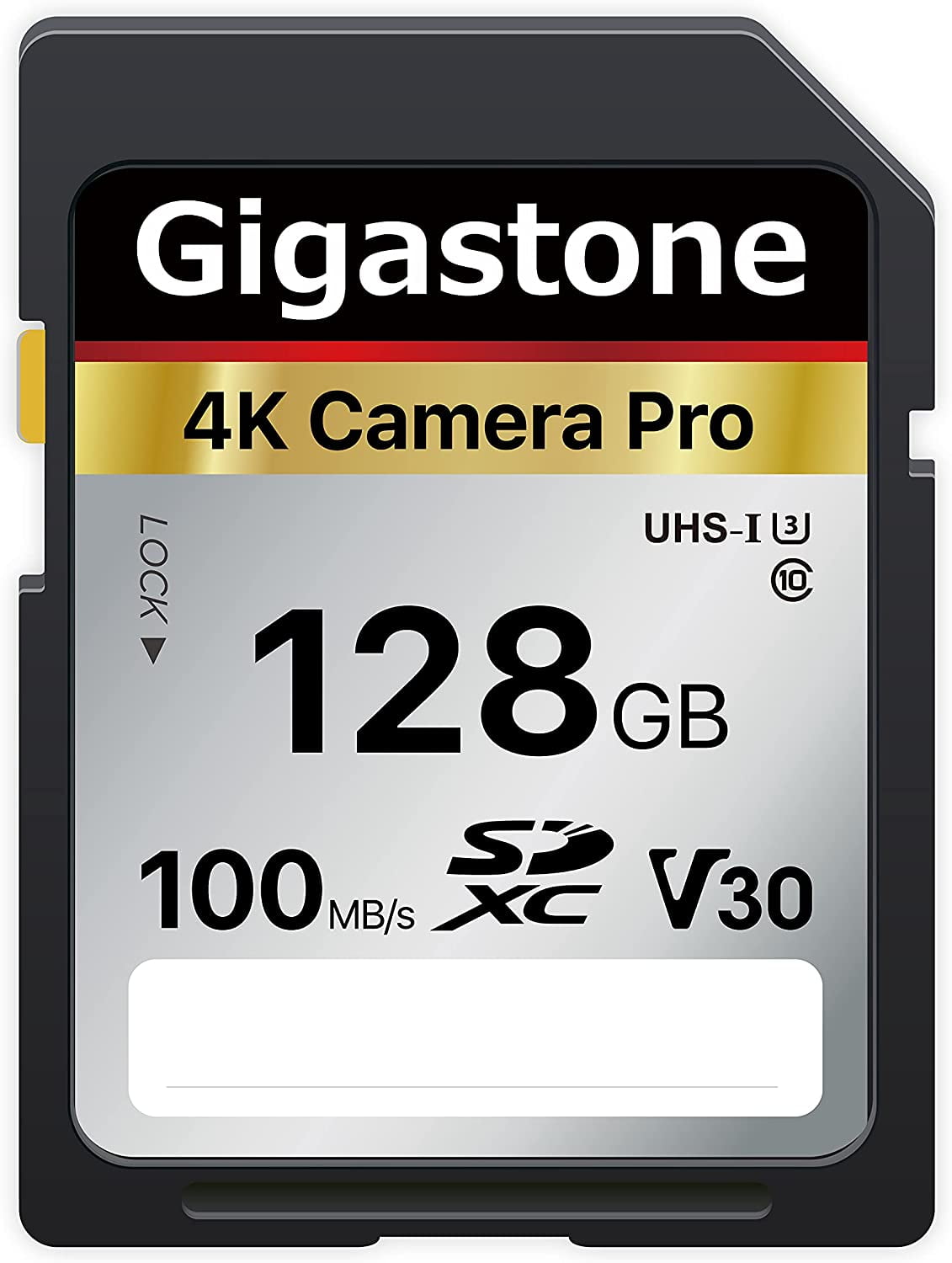 Gigastone 128GB SD Card V30 SDXC Memory Card High Speed 4K Ultra HD UHD Video Compatible with Canon Nikon Sony Pentax Kodak Olympus Panasonic Digital Camera