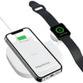thumbnail image 1 of Gigastone 2 in 1 Dual Wireless Charging Pad Compatible with iPhone 12/12 Pro/12 Pro Max/11/11 Pro/XS Max/XR/XS/X/8, Galaxy S21/S20/Note 10/S10/S9/S8/Note 8, Apple Watch 6/SE/5/4/3/2/1, Airpods Pro, 1 of 6