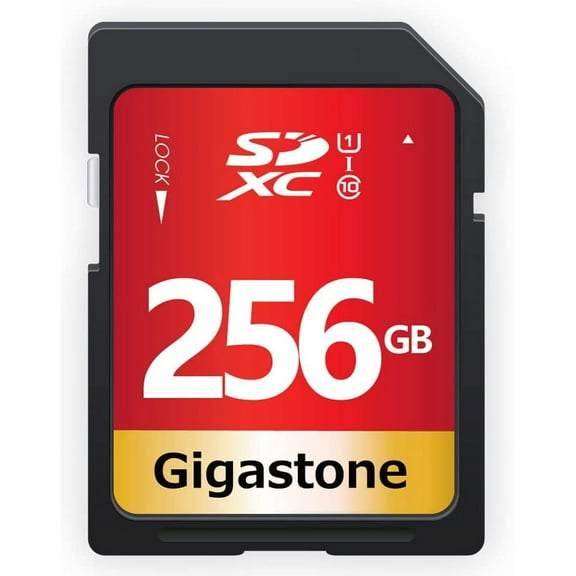 Gigastone 256GB SDXC UHS-I U1 Class 10 Flash Memory Card