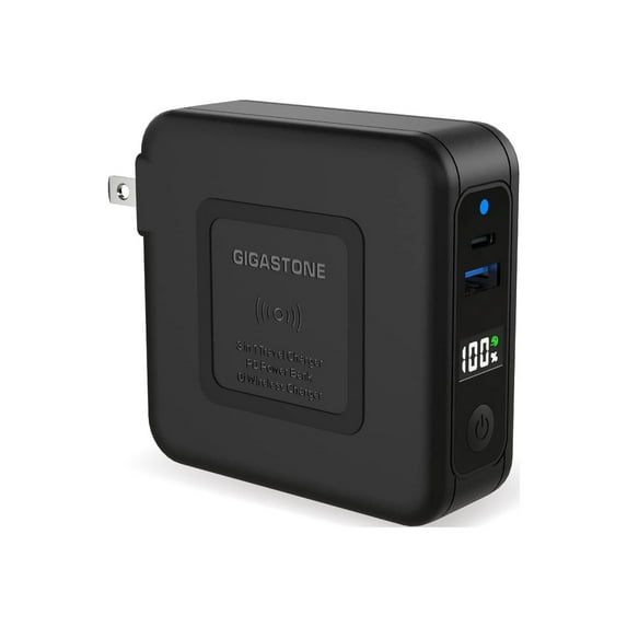 Gigastone 4-in-1 10000mAh Qi Wireless Portable Charger 20W Wireless Power Bank