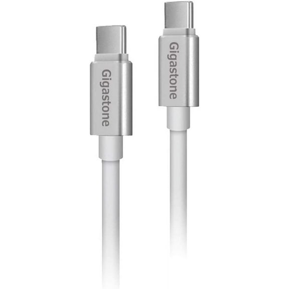 Gigastone 60W C to C 2.0 Cable (5ft), High Durability, for USB Type-C Devices(3A) Compatible with Samsung Galaxy Note, iPad Pro 2018, Google Pixel, Nexus 6P, Huawei Matebook, MacBook, 2 Pack