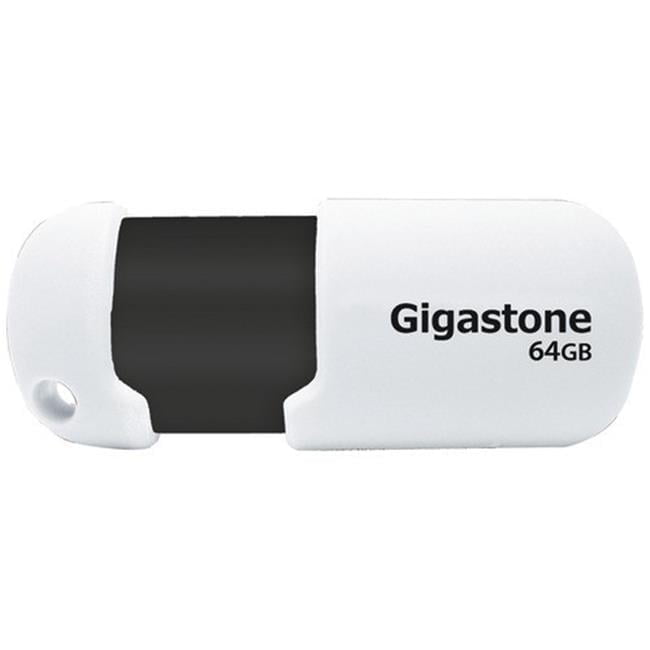 Gigastone 64GB USB 2.0 Flash Drive - Capless Design With Key Loop For Easy Portability