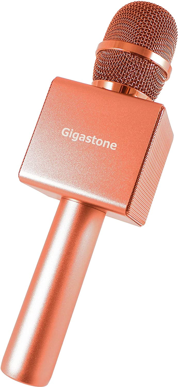 Gigastone Bluetooth Karaoke Microphone Wireless Portable Handheld, Speaker 10W, Voice Change, USB Driver & 3.5mm Jack, Home Party for iOS Android PC All Smartphone