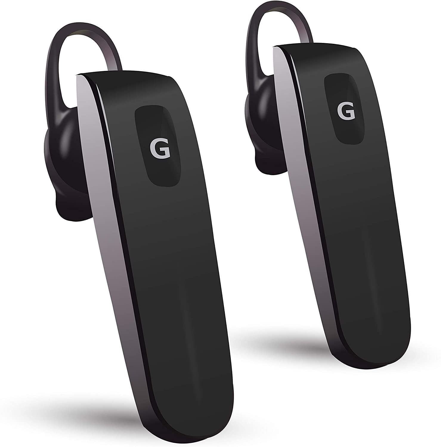 Gigastone D1 Bluetooth Earpiece, Wireless Handsfree Headset with Microphone, 2 Pack
